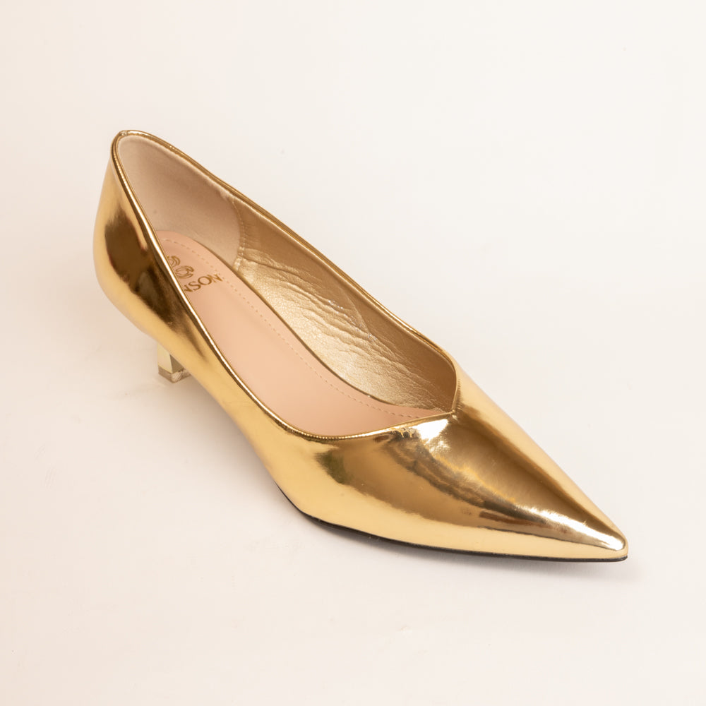 Valanda-2 Dressy Heel - Rose Gold - GLITTER FASHION